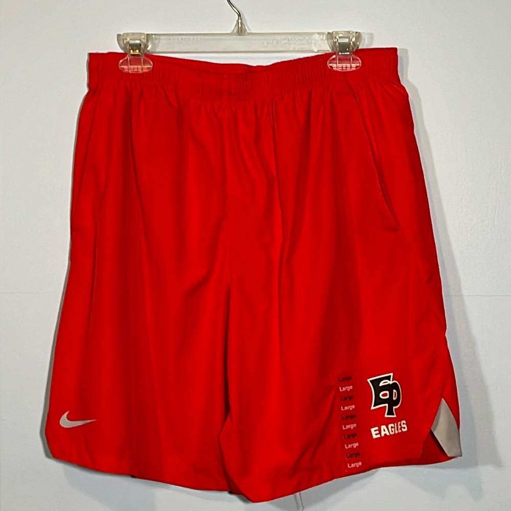 Nike Red Athletic Shorts w/ EP Eagles Logo